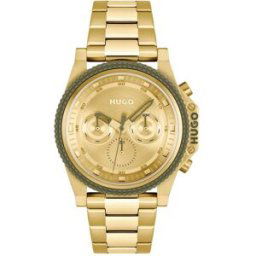 Montre Homme Hugo #Brave - 1530349 Bracelet Acier Doré male