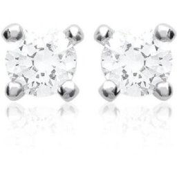 Maison de la Bijouterie Boucles d'oreilles mixte Oxyde de Zirconium argent rhodié - Z5055Z03 female