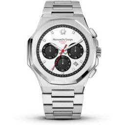 Maison Du Temps Montre Homme Maison DuTemps MTGamma Chronographe Blanc Acier male
