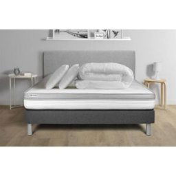 VITALIT Pack prêt a dormir VITAL RELAX sommier Kit gris 200 x 200 cm unisex