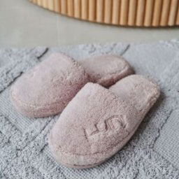 Luin Living Chaussons Cosy Dusty Rose en coton L/XL female