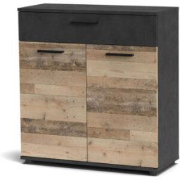 3S. x Home Buffet gain de place style industriel Bernardo Chêne clair unisex