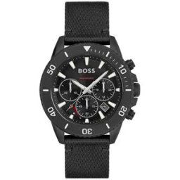 Montre Homme Hugo Boss ADMIRAL SUSTAINABLE 1513918 - Bracelet Noir - Cadran rond male