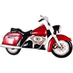 3S. x Home Garderobe murale vintage Moto rouge 5 crochets unisex