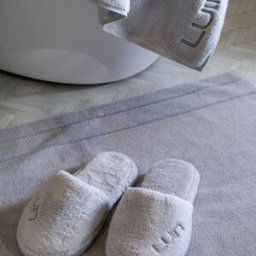 Luin Living Chaussons Cosy Pearl Grey gris en coton L/XL female