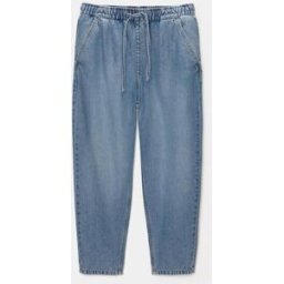 Pull&Bear Jean Ample Taille Haute Bleu moyen S female