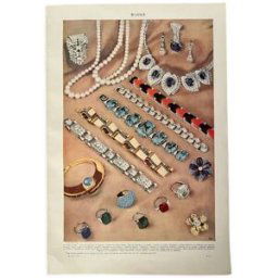 ART Planche photographique sur les bijoux et la bijouterie - 1940 multicolore 0x0x0
