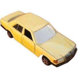 Voiture miniature Mercedes 280 Jet-Car de Norev Made in France jaune 0x0x0