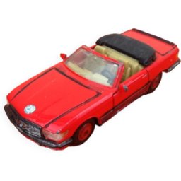 Voiture miniature mercedes benz 500 sl echelle : 1/39ème mc toy rouge 0x0x0