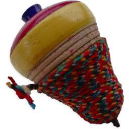 Toupie à ficelle multicolore 6x9x0