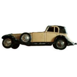 Voiture métal 9 cm Hispano siza 1934 beige 0x0x0