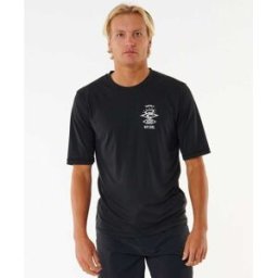 Rip Curl T-Shirt Anti-UV à manches courtes Icons Surflite UPF Black XL male