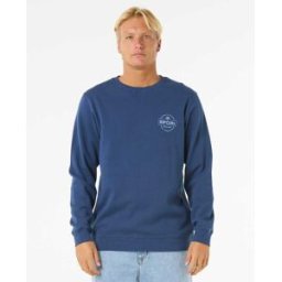 Rip Curl Sweat col rond Stapler Washed Navy L male