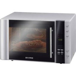 Severin MW 7775 Micro-ondes argent-noir 900 W fonction chaleur tournante, fonction grill