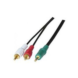 Cordon stéreo Jack 3.5 mm vers 2 x RCA PC99 - 1,8 m
