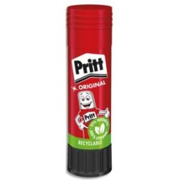 Stick de colle Pritt - 22g - avec 97% d'ingrédients naturels - lavable à froid