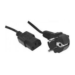 Exc 808020 câble électrique noir 2,5 m prise d'alimentation type f coupleur c13