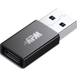 Adaptateur USB-A / USB-C, USB 3.0, mâle / femelle, metal, noir APM