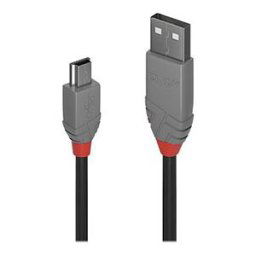 Lindy 36724 câble usb usb 2.0 3 m usb a mini-usb b noir