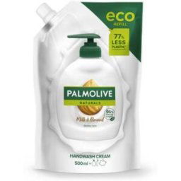 Recharge crème lavante Palmolive pour les mains au lait d'amande - Berlingot de 500 ml