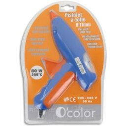 Pistolet à colle O Color - 80 watts - pour baton - 11 mm