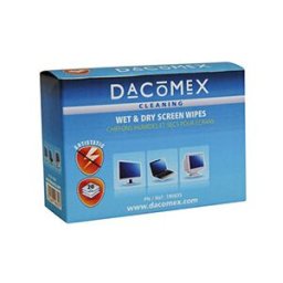 Lingettes de nettoyage d'équipement électronique - Dacomex 190835 kit de nettoyage pour ordinateur ordinateur portable lingettes de nettoyage d'équipement électronique
