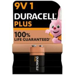 Duracell plus 100 batterie à usage unique 9v alcaline