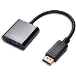 Convertisseur DisplayPort 1,2 Mâle/VGA Femelle pour écrans/PC portable 590473 APM - 15 cm - noir