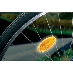 FISCHER Kit de réflecteurs pour rayons de vélo, orange