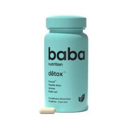Baba Nutrition Détox Complément Alimentaire Bio 60 Gélules - Pot 60 Gélules