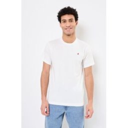 REGULAR T-Shirt JERSEY RED LOGO par Replay Blanc S Accessoires