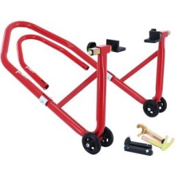 1Tek Tools Béquille lève moto arrière et avant universel rouge 250 Kg
