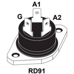 STMicroelectronics BTA40-600B Thyristor (SCR) - TRIAC RD91 40 A 600 V