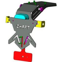 CHAFT Support de plaque Kawasaki Zx10-R 2016-2017