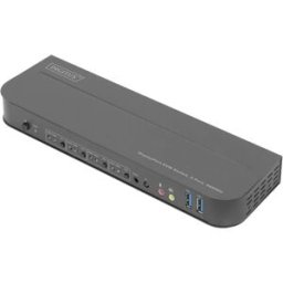 Digitus DS-12890 4 ports Extendeur KVM Display-Port, HDMI souris, clavier 3840 x 2160 Pixel