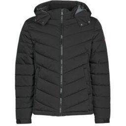 Doudounes Guess STRETCH PUFFA HOODED Noir