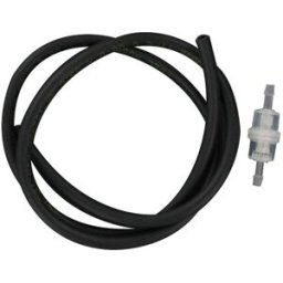 Brazoline Kit durite d’essence 5x8 noire 1 mètre avec filtre à essence cylin