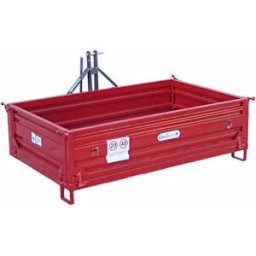 Benne 3 points pour tracteur GeoTech TRP 180 - Basculante - 3 ridelles amovibles