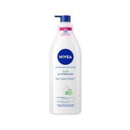 Nivea Lotion Corps Aloe & Hydratation 72H Peaux Normales à Sèches 400 ml - Flacon-Pompe 400 ml