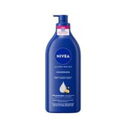Nivea Lait Corps Nourrissant 72H Peaux Sèches à Très Sèches 625 ml - Flacon-Pompe 625 ml