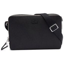 Sac bandoulière Lacoste SAC BANDOULIÈRE NOIRE CHANTACO AVEC POCHE TABLETTE Noir