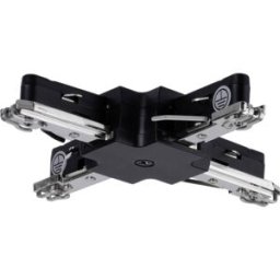 Paulmann 96908 Elément pour système déclairage sur rail haute tension Connecteur en X noir (mat)