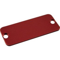 Plaque arrière Hammond Electronics 1455JALRD-10 aluminium rouge (L x l) 78 mm x 27 mm