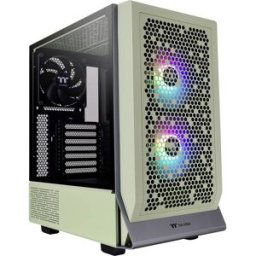 Tour midi Thermaltake Ceres 300 TG ARGB Matcha Green Boîtier PC vert
