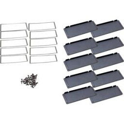 Hammond Electronics Plaque dextrémité aluminium noir (L x l x H) 16 x 194 x 72 mm 10 pc(s)