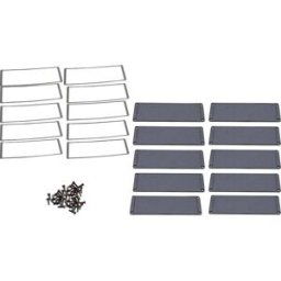Hammond Electronics Plaque dextrémité aluminium noir (L x l x H) 6 x 194 x 72 mm 10 pc(s)