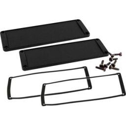 Hammond Electronics Plaque dextrémité aluminium noir (L x l x H) 6 x 169 x 57 mm 2 pc(s)
