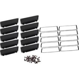 Hammond Electronics Plaque dextrémité aluminium noir (L x l x H) 16 x 168.50 x 56.90 mm 10 pc(s)