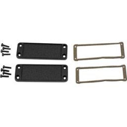 Hammond Electronics Plaque dextrémité aluminium noir (L x l x H) 6 x 87 x 31 mm 1 pc(s)