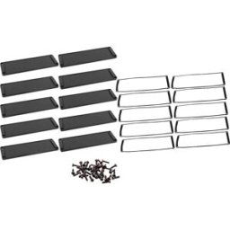 Hammond Electronics Plaque dextrémité aluminium noir (L x l x H) 6 x 168.50 x 56.90 mm 10 pc(s)